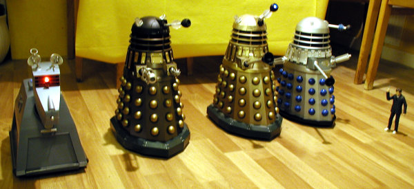 Dalek Vs. Dalek on the starting line