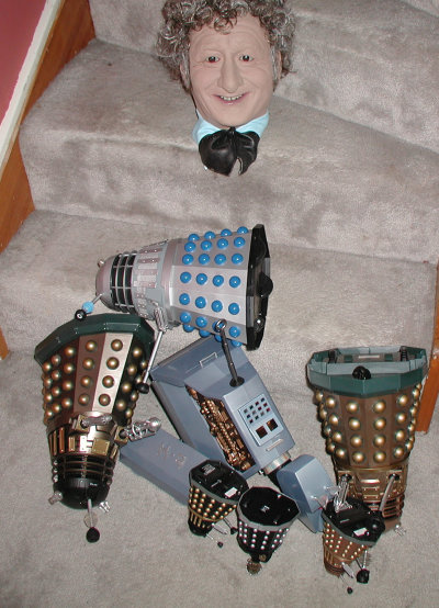 Dalek Vs. Dalek - The Head of Pertwee rubbernecks