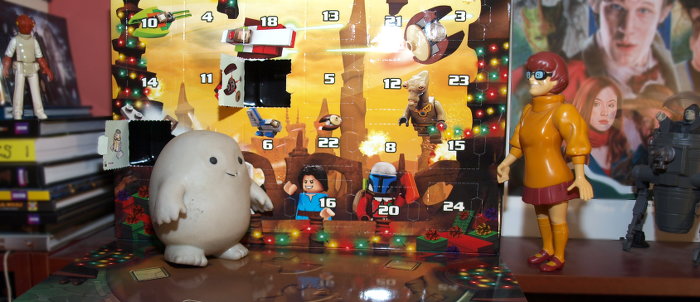 Chief Inspector Grey-um #2 - Grey-um on the advent calendar as Dinkley approaches.