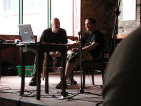 LugRadio 2006: Ade and Matt surprisingly relaxed before the kick off Ade and Matt surprisingly relaxed before the kick off
