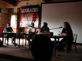 LugRadio 2006: Steve Lamb, Simon Phipps, Danny O'Brien and Bill Thompson all Mass Debating Steve Lamb, Simon Phipps, Danny O'Brien and Bill Thompson
