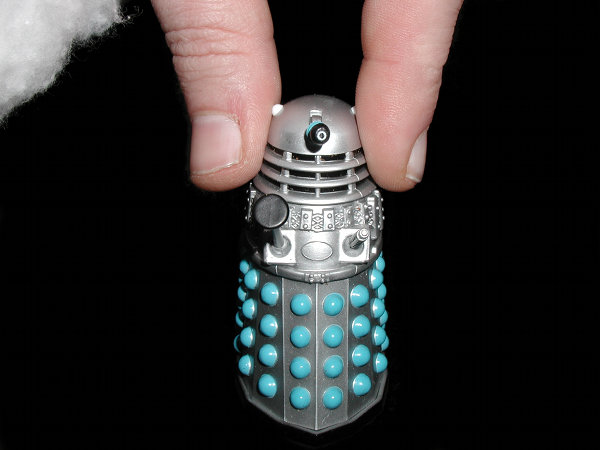 Mr. Dalek is picked up by Father Christmas