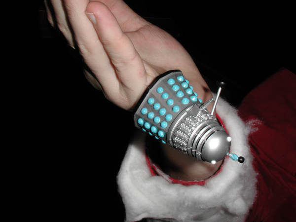 Father Christmas drops Mr. Dalek