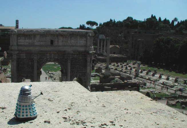 Mr. Dalek at the Roman Forum