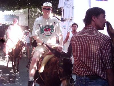 Donkey Ride from Lindos, Rhodes