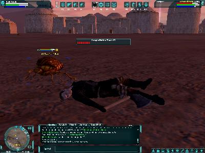 Star Wars Galaxies: Incapacited by a mound mite.